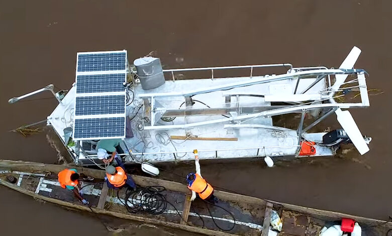 Une hydrolienne flottante au Congo