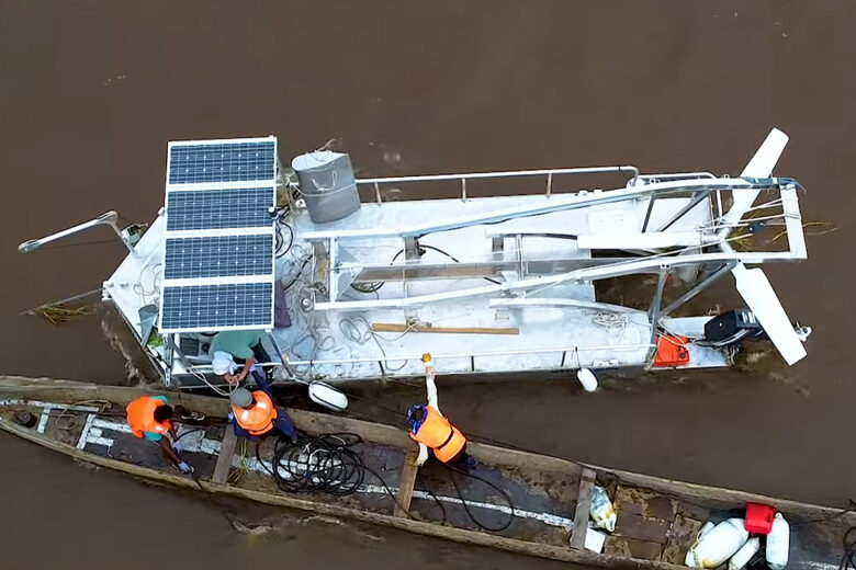 Une hydrolienne flottante au Congo