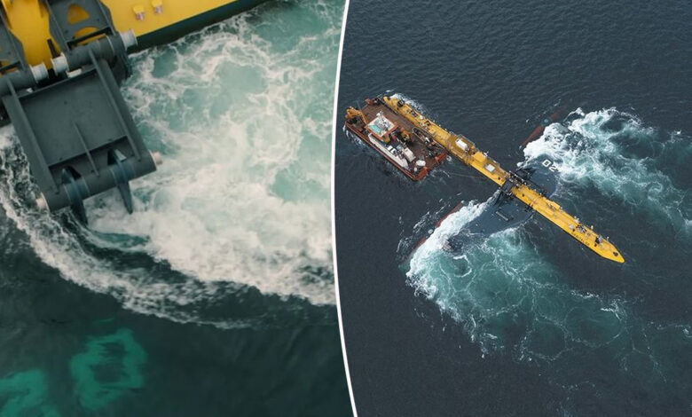 des hydroliennes flottantes