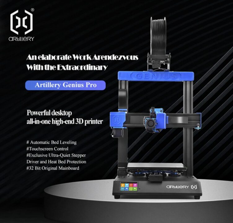 Artillery Genius Pro 3D Printer 220x220x250mm Printing Size