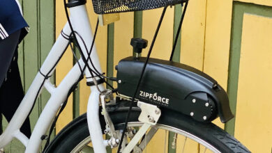 le kit de conversion Zipforce monté sur un vélo