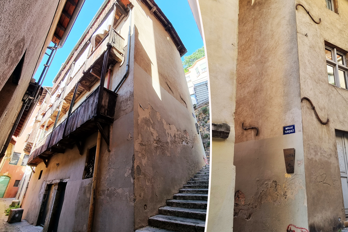 Le plus ancien bâtiment de Lyon, impasse Turquet