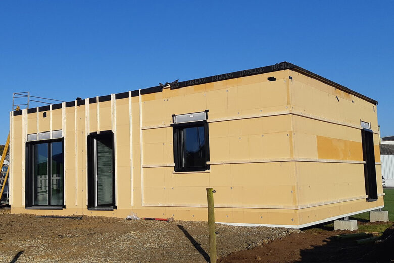 construction d'une maison en bois