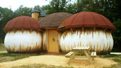 Une maison champignon