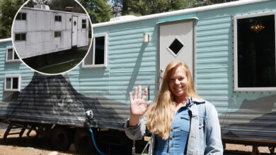 Une femme a complètement rénové un mobil home