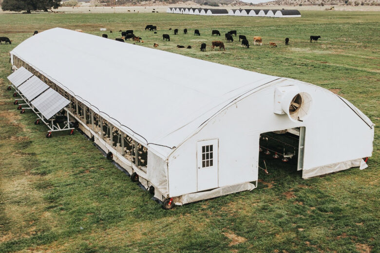 Le poulailler Pasturebird vu de dessus