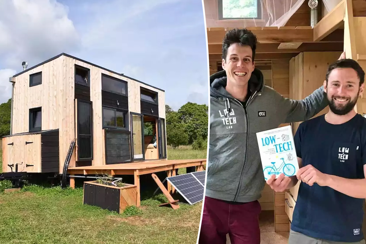 Pierre-Alain Lévêque et Clément Chabot et leur Tiny House Low Tech