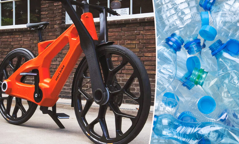 le vélo 'mtrl' fabriqué à partir de plastique pour le rendre 100% recyclable