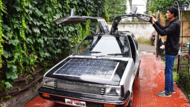 Un professeur de mathématique a fabriqué une voiture électrique et solaire