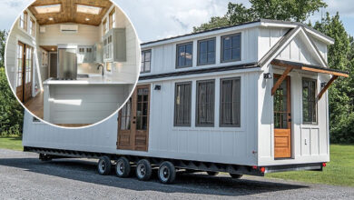 Une grande Tiny House sur remorque