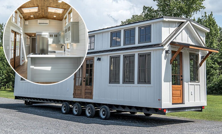 Une grande Tiny House sur remorque