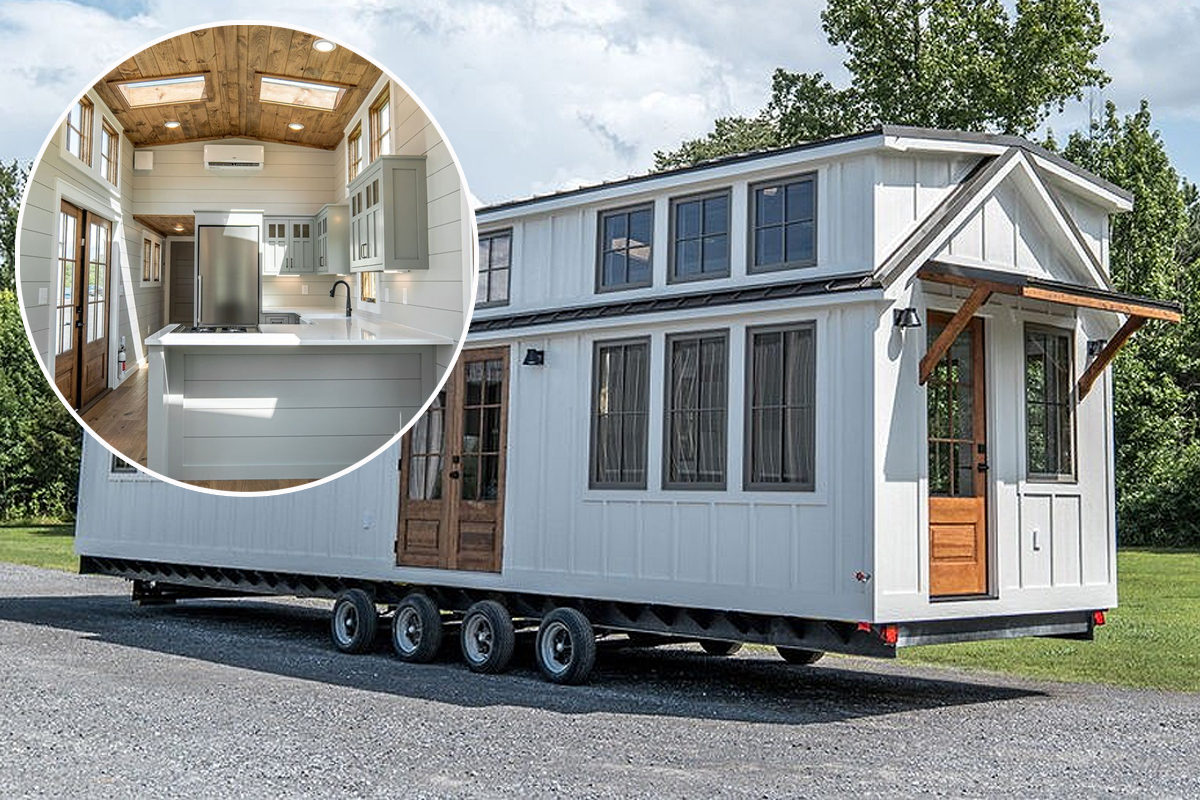 Une grande Tiny House sur remorque