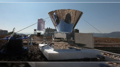Le prototype du condenseur placé sur le toit de l'ETH Zurich.
