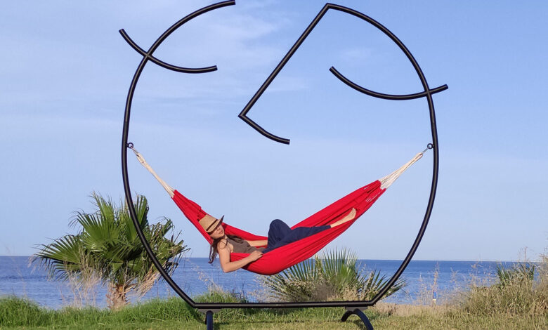 Un hamac en forme de smiley