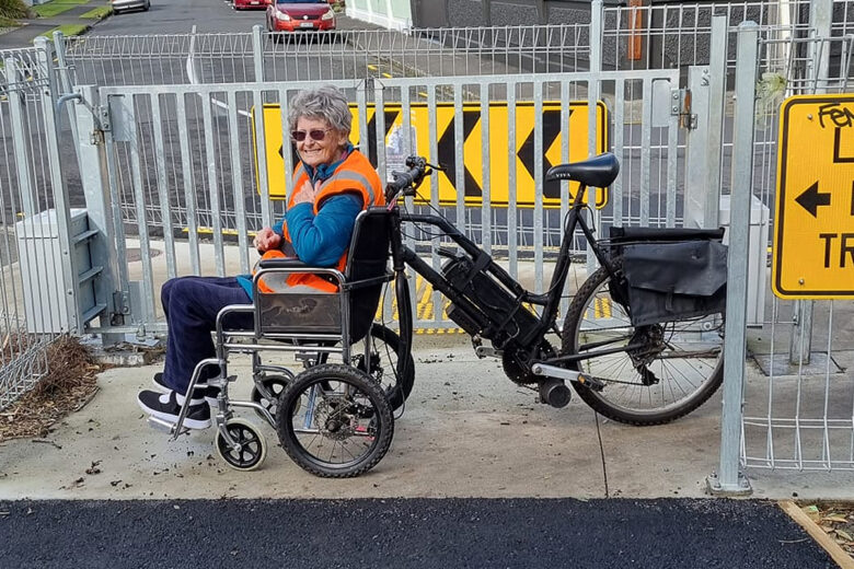 Le vélo fauteuil roulant de Kevin Harvey