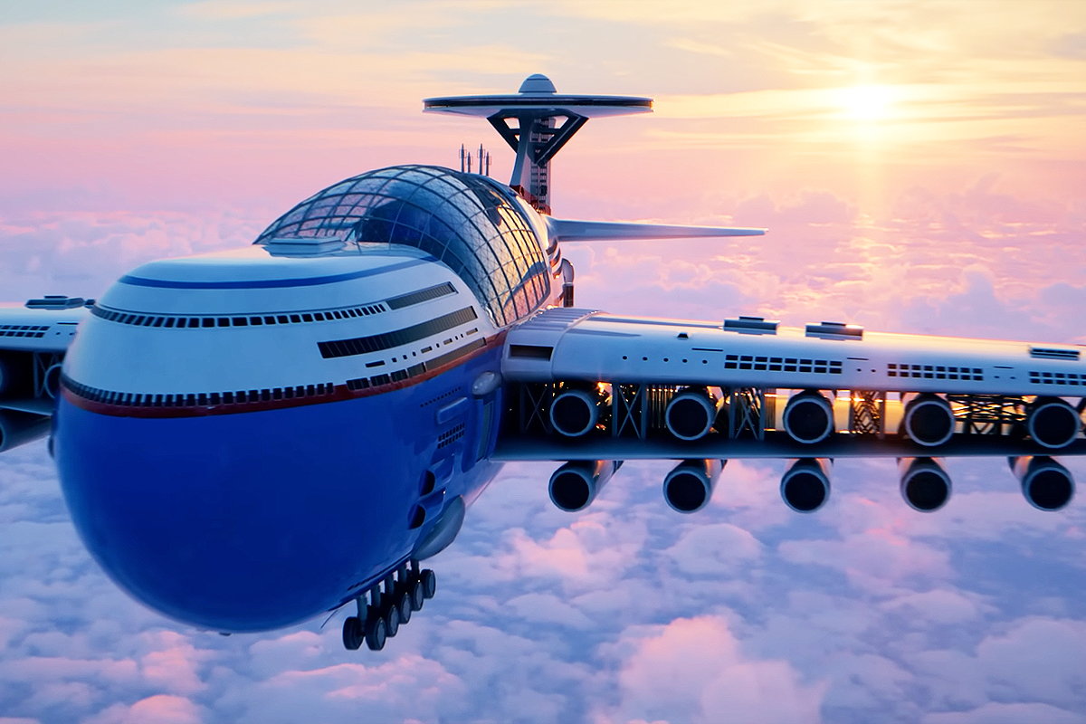 Sky Cruise : un super avion nucléaire (avec piscine) pouvant