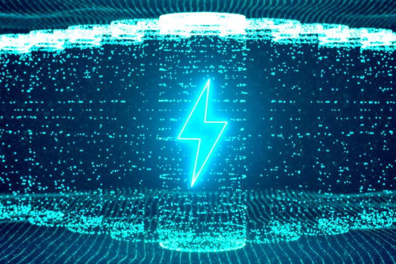 Une représentation graphique d'une batterie électrique quantique