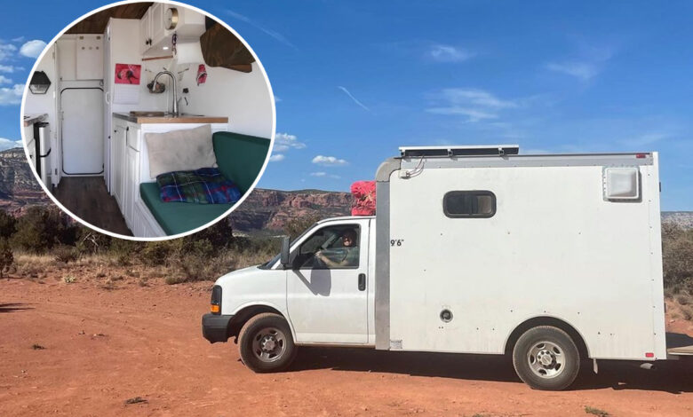 Un fourgon transformé en camion aménagé