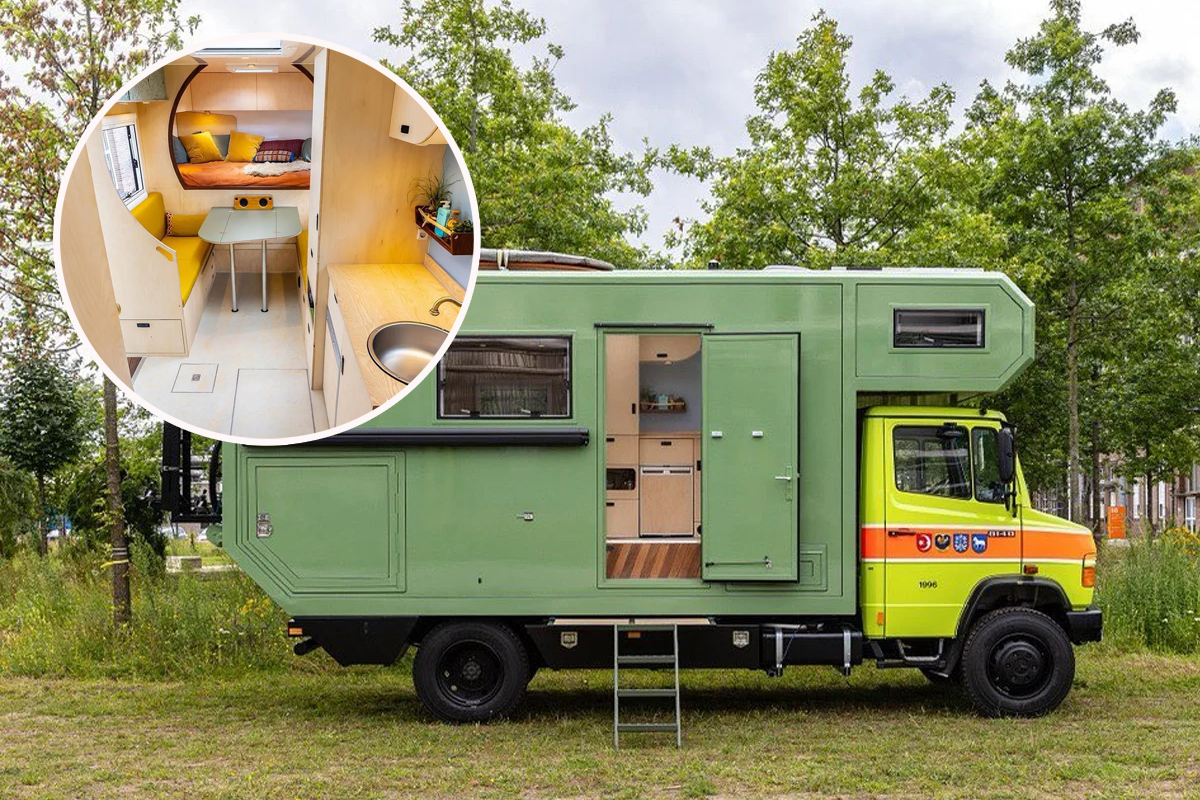 Un camion de pompier Suisse transformé en camping car