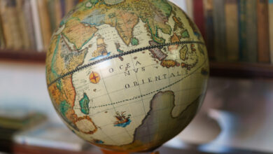 Globe terrestre (carte du monde de Mercator)