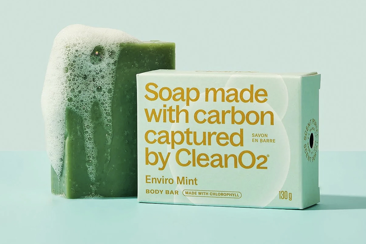 L'entreprise CleanO2 transforme les émissions de carbone en savon écologique