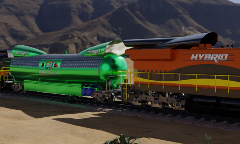 Un wagon pour capturer le CO2 de l'air
