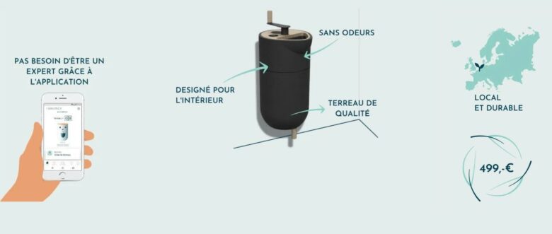 Le composteur broie et mélange les matières organiques afin d’obtenir du terreau en environ 2 mois grâce à la présence de micro-organismes présents naturellement dans les déchets organiques.