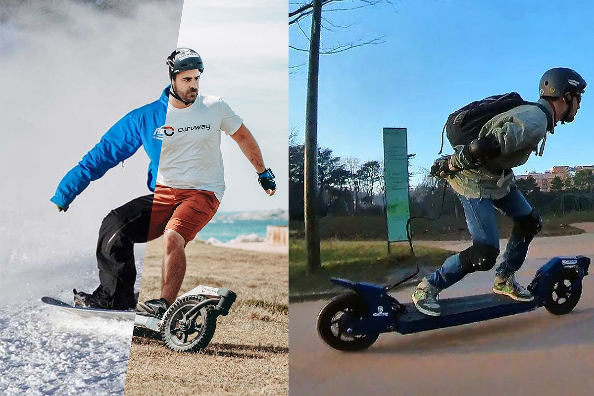 Curvway, le snowboard électrique des villes