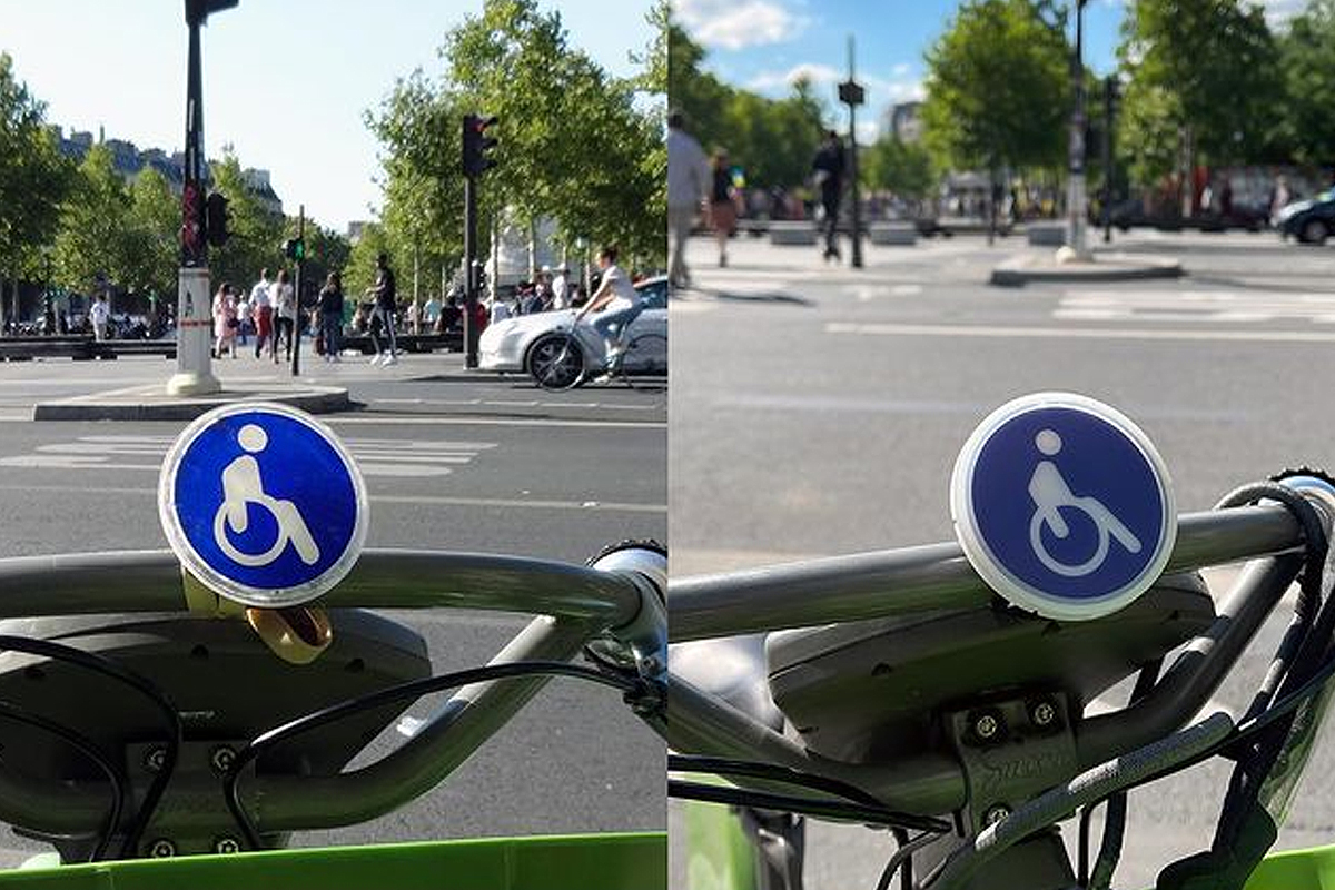 un badge lumineux qui rend visible, le handicap invisible