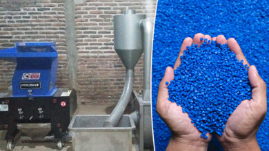 Une machine pour transformer le plastique en granulés