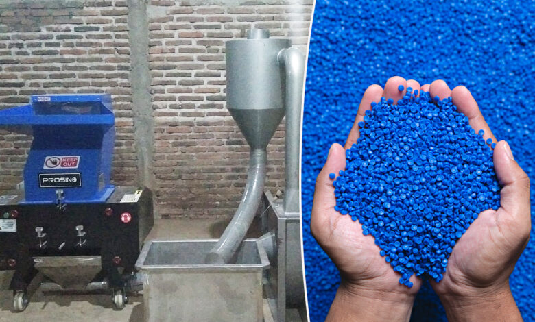 Une machine pour transformer le plastique en granulés