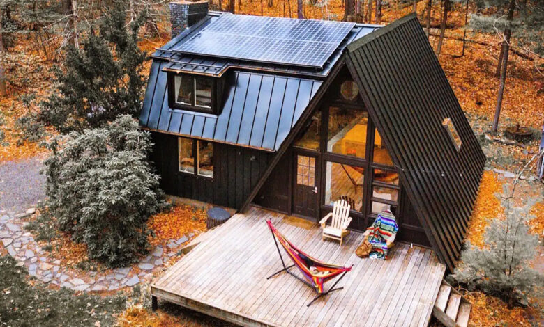 Une maison en A à louer sur Airbnb