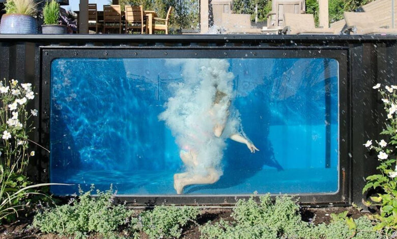 Une piscine container Modpools