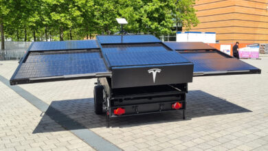 Une remorque de recharge solaire Tesla ?