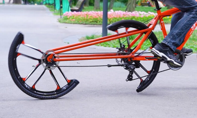 Une demie roue de vélo