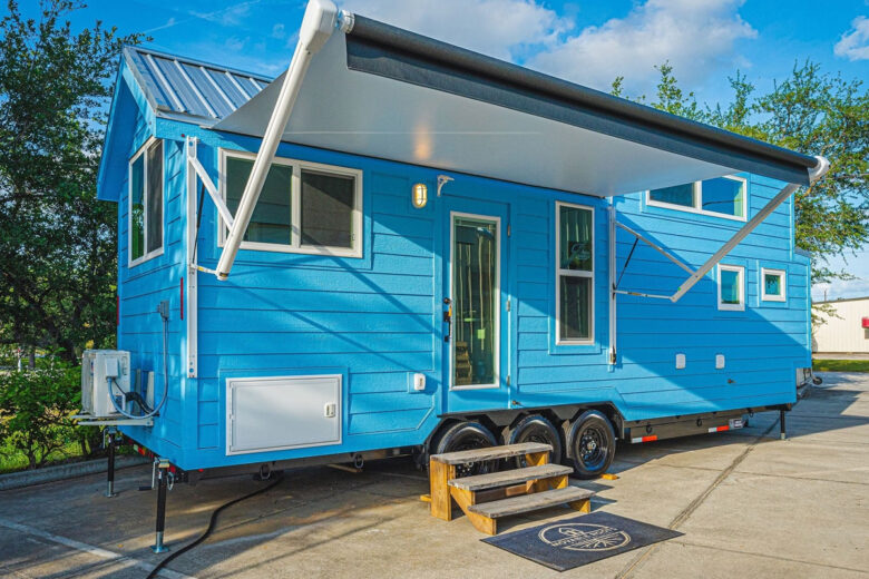 Cavin Tiny House, une jolie maison bleue !