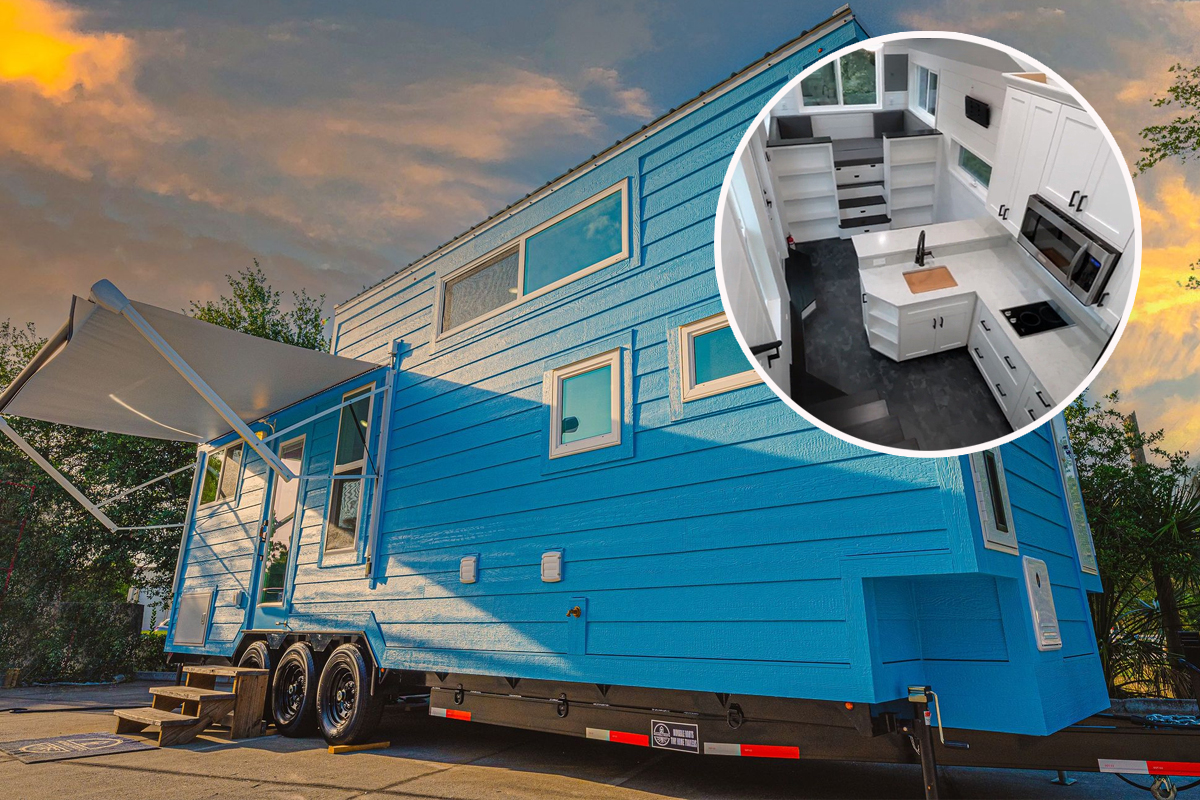 Cavin Tiny House, une jolie maison bleue !