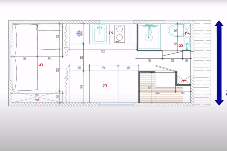 Le plan de la Tiny House