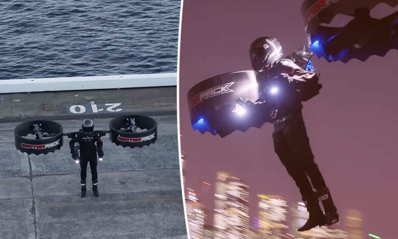 La société australienne CopterPack dévoile une nouvelle version de son Jetpack électrique