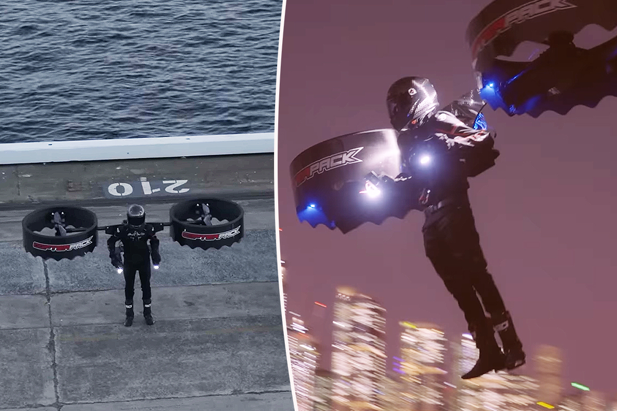 La société australienne CopterPack dévoile une nouvelle version de son Jetpack électrique