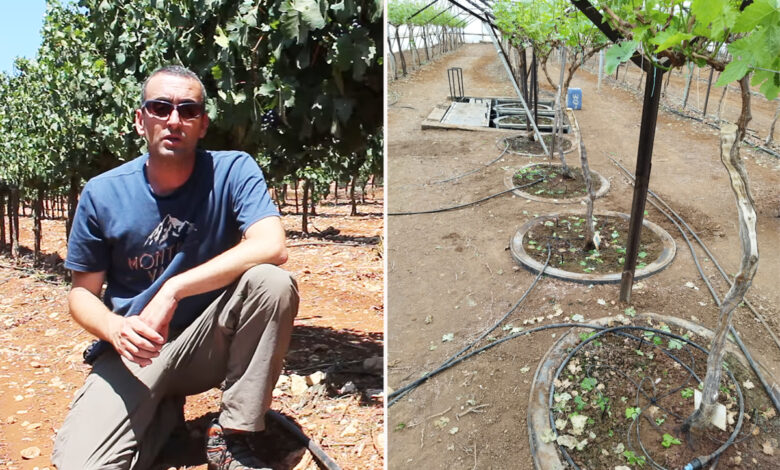 Un système d'irrigation expérimental