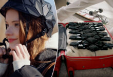 Un casque pliable de type origami