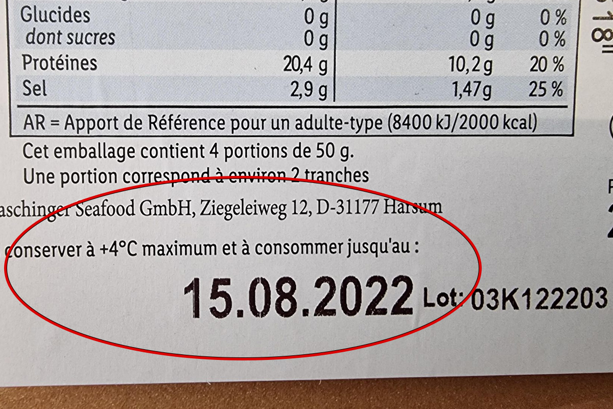 DATEUSE N° LOT ET A CONSOMMER JUSQU'AU DATEUR DATE CONSOMMATION DLC