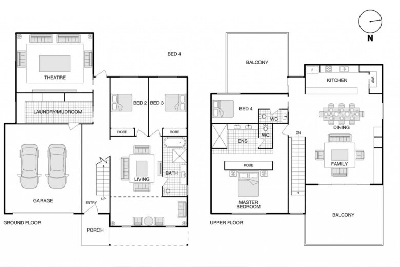 Les plans de la maison container