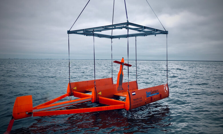 La société néerlandaise SeaQurrent développe un convertisseur d'énergie marémotrice durable et innovant, le TidalKite