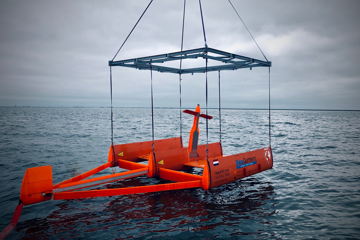 La société néerlandaise SeaQurrent développe un convertisseur d'énergie marémotrice durable et innovant, le TidalKite
