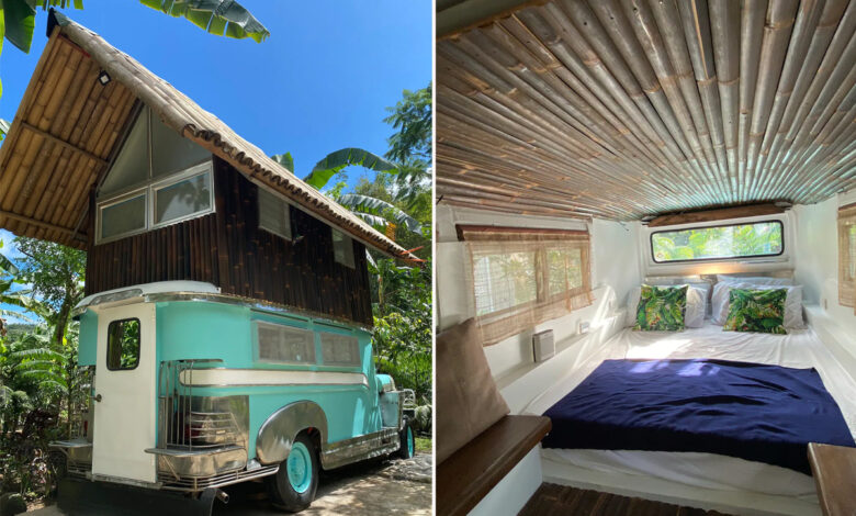 Un Philippin transforme une vieille Jeepney en maison à deux étages et la loue sur Airbnb