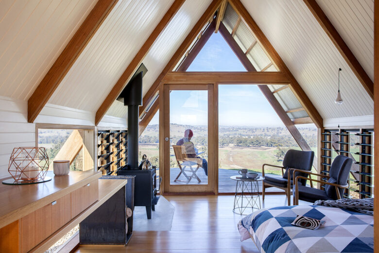 L'intérieur de la maison en A "JR'S HUT"