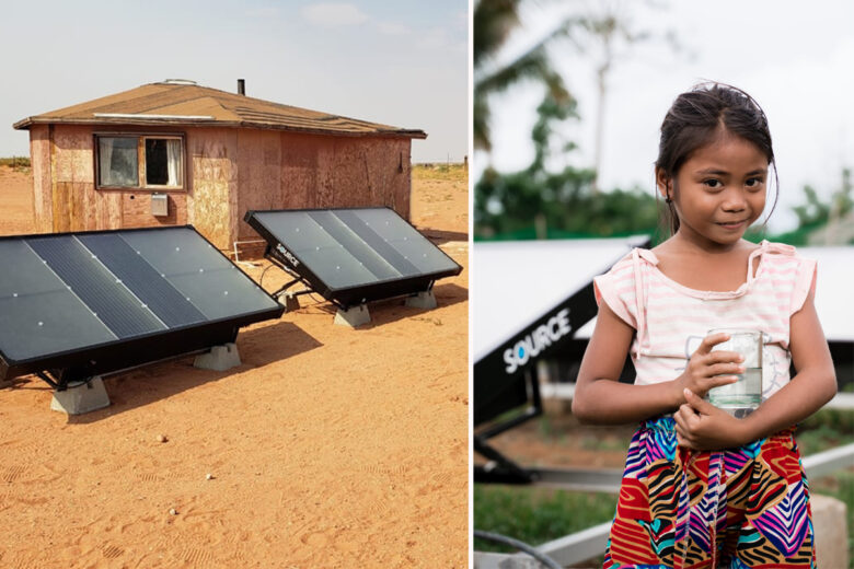 Des panneaux hydroélectriques (Navajo NAtion 1) et une installation à Palawan (Philippines)