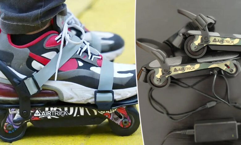 Les chaussures décontractées deviennent des patins à roulettes en une  seconde. Patins à roulettes à double usage à quatre roues Patins à roulettes